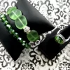 CASEY KEY – Big Crystal Bracelet GARDEN/PERIDOT Green - Image 6